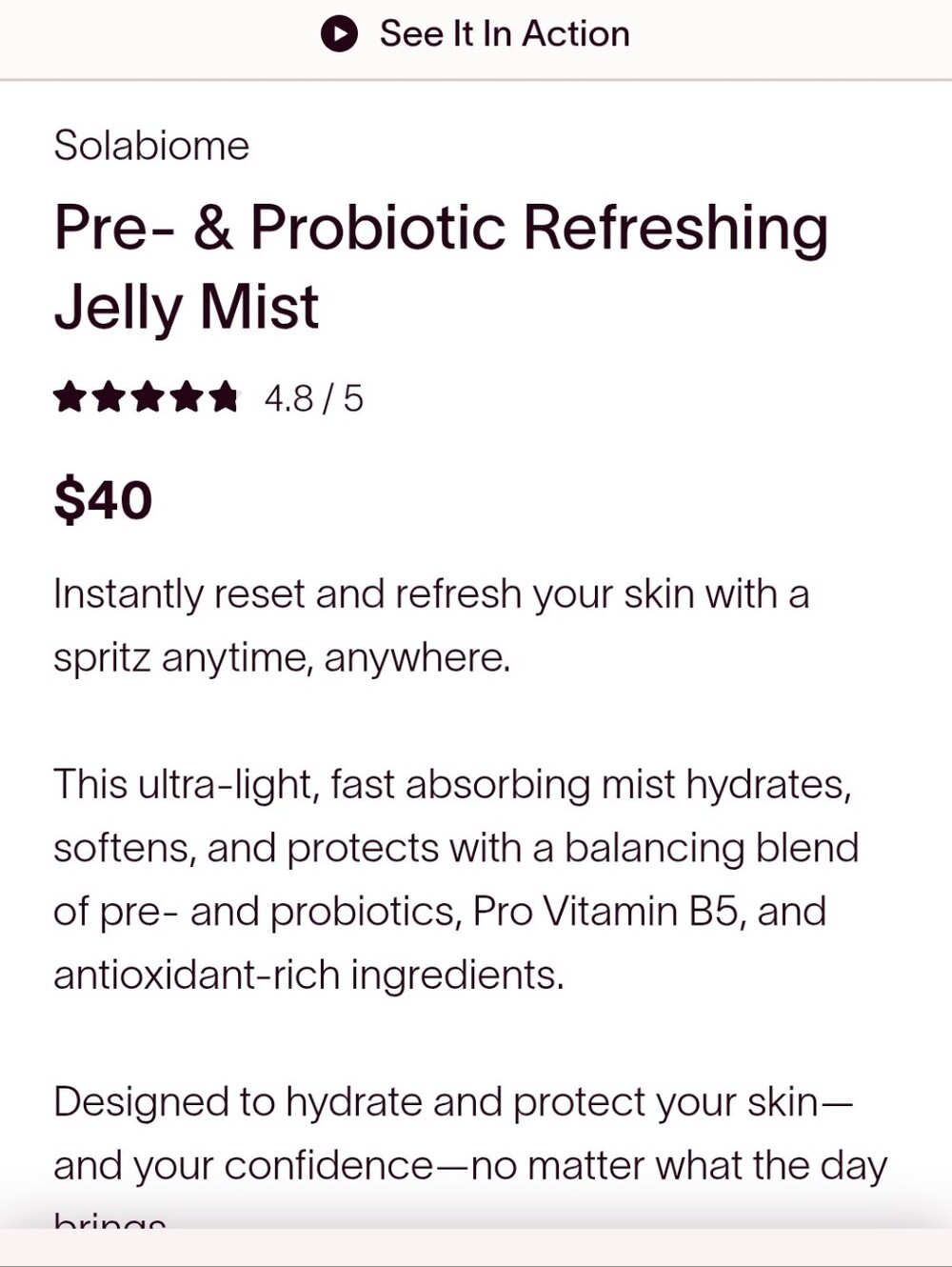 Solawave Refreshing Jelly Mist - Picture 2 of 4